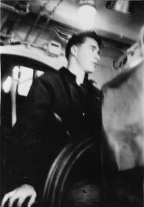 Harvey Shaw at the wheel, low res