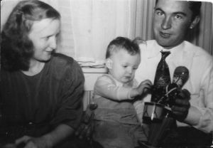 War Bonds Chpt 7 James and Helen Loer with son, early 1949